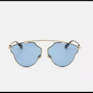 Dior Monochromatic Sunglasses SoRealPop DDBKU Gold/Havana 59mm